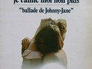SERGE GAINSBOURG LP 33T BO FILM JE T’AIME MOI NON PLUS Ballade de Johnny Jane