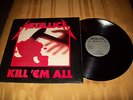 MINT Metallica Kill Em ALL LP Record Original 1983 Megaforce MRI 069