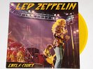Led Zeppelin Live at Earl's Court UK '75 translucent Yellow Vinyl LP Rare EX/EX