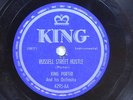 King Porter Orch.(inst.78 rpm) RUSSELL STREET HUSTLE / BAR FLY King VG+ jazz r+b