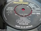 Beatles Yesterday orig Parlophone 1st press  4 track  E.P. near mint vinyl  1/G