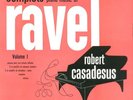 3 ROBERT CASADESUS LP/RAVEL Complete Piano Music/VOLUME 1-3/COLUMBIA MASTERWORKS