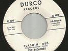 SURF ROCKABILLY INSTROS- 2 SIDER -ESQUIRES--FLASHIN' RED --HEAR BOTH- 1964 DURCO
