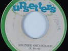 Reggae 45 JAH LION Soldier & Police UPSETTERS HEAR