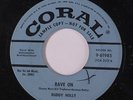 BUDDY HOLLY: Rave On / Take Your Time 45 (blue dj lbl, xol) rare Rockabilly