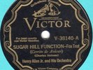 Victor 38140 Henry Allen Jr. Orch SUGAR HILL FUNCTION 1929 EE+ Hot