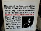 MEMORIAL CONCERT DEDICATED TO THE MUSIC OF CHARLIE PARKER RVG STAMPED
