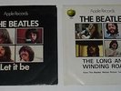 Beatles Two 45 RPM Picture Sleeves & Records from the Let It Be Motion Picture