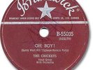 BUDDY HOLLY & the Crickets Rock'n Roll 78 RPM Record. Oh, Boy