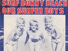 THE SURF BUNNIES - Surf Bunny Beach / Our Surfer Boys- RARE DENMARK ISSUE