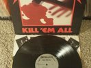 Metallica Kill em All lp vinyl SILVER LABEL MEGAFORCE 1ST press EX RARE