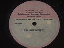 78 rpm unreleased doowop ACETATE Unknown artist *HEAR IT doo wop BIM BAM BOOM