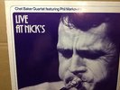 CHET BAKER - Live at Nick's   CRISS CROSS 1027 {nm orig} w/Markowitz - VERY RARE