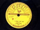 JOHNNY CASH i walk the line / Get Rhythm SUN RECORDS 78 rpm Country Rockabilly