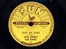LITTLE JUNIOR’S BLUE FLAMES mystery train / love my baby SUN 78 ROCKABILLY 
