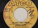 DARRELL BANKS-I'VE GOT THAT FEELIN /HERE COME THE TEARS - WHITE PROMO LABEL-NORT