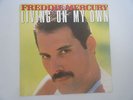 QUEEN -FREDDIE MERCURY- SINGLE SIDED PROMO - RARE LYRIC COVER - LIVING ON MY OWN