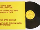RICHARD LANDRY LAWRENCE WEINER Having Been Built On Sand 1978 Original German LP
