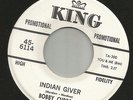 DOOWOP TEEN--BOBBY CURTOLA-- INDIAN GIVER - -HEAR BOTH -1966 PROMO KING