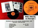 LP MIles Davis in Europe (CBS S 62390) NL