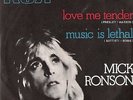 MICK RONSON- MUSIC IS LETHAL ( LUCIO BATTISTI in INGLESE - raro 45 giri)