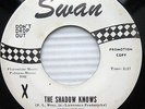 LINK WRAY the shadow knows / my Alberta WHITE LABEL PROMO Swan S-4171 45 C20
