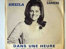 Sheila,Dans une heure,Rare 45t Canada avec pochette canadienne