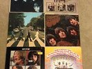 6 Beatles LPs Meet the Beatles, 65, Abbey Road, Rubber Soul, Let it Be, Mystery