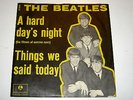 BEATLES - A HARD DAY´S NIGHT - SINGLE 45 RARE DANISH PS R 5160 LISTEN
