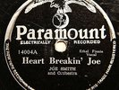 JOE SMITH AND ETHEL FINNIE - HEART BREAKIN JOE - PARAMOUNT 78 HEAR IT LISTEN