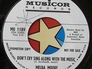 45 RPM record Melba Moore Musicor 1189 DJ don't cry sing along with the music DJ