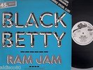 RAM JAM black betty RARE FRENCH PROMO DISCO 12