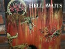 SLAYER HELL AWAITS LP FIRST PRESSING 1985 COMBAT/METAL BLADE MX 8020 W/INSERT