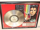 Michael Jackson, Smooth Criminal, mit Cover, Platin Record, Award, gold