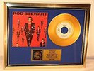 Rod Stewart, Baby Jane, mit Cover, Gold Record, goldene Schallplatte, Award