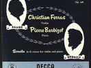 DECCA LXT 2810 Ferras (v) Barbizet (p) Debussy & Faure Violin Sonatas