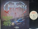 OBITUARY - SLOWLY WE ROT  RARE DEATH METAL 1989 NL-ROADRACER REC. RO-9489-1
