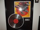 JUDAS PRIEST SIGNED SCREAMING  LP ALBUM FRAMED