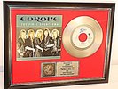 Europe, The Final Countdown, mit Cover, Platin Record, Schallplatte, Award, gold