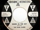 HEAR Four Flares 45 Riders In The Sky/Jump Back EDISON 402 popcorn rockabilly EX