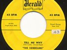 SUNBEAMS on Herald --TELL ME WHY-- r&b doo wop 45 | RARE | LISTEN