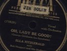 78 RPM RARE GERSHWIN JAZZ SONG BY ELLA FITZGERALD DECCA 23956 MUST SEE / EE-