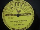 Rare 1950s Rockabilly 78 Carl Perkins  Sun 243  