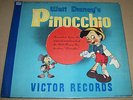 1940 RCA VICTOR Walt Disney PINOCCHIO 78-Speed BOX SET 3-Record Soundtrack 