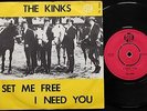 KINKS Set Me Free RARE 1965 Danish Pye 45 + PS 7