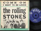ROLLING STONES Come On RARE Danish 45 + PS 1963 'Green' Sleeve RARE