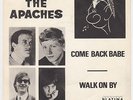 JOHN HUTCHINSON & APACHES Come Back Babe RARE Sweden 45 DAVID BOWIE garage HUTCH