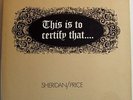 SHERIDAN / PRICE This Is To Certify That Orig UK LP - Psych The Move Nightriders