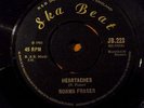 NORMA FRASER - Heartaches.  Ska Beat single.  1965.  EX.