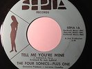 NORTHERN SOUL 45/ THE FOUR SONICS-PLUS ONE 